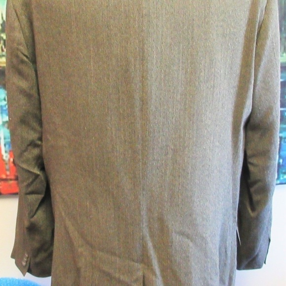 44 LONG VTG BANANA REPUBLIC Mens 100% WOOL BLAZER - Picture 6 of 8